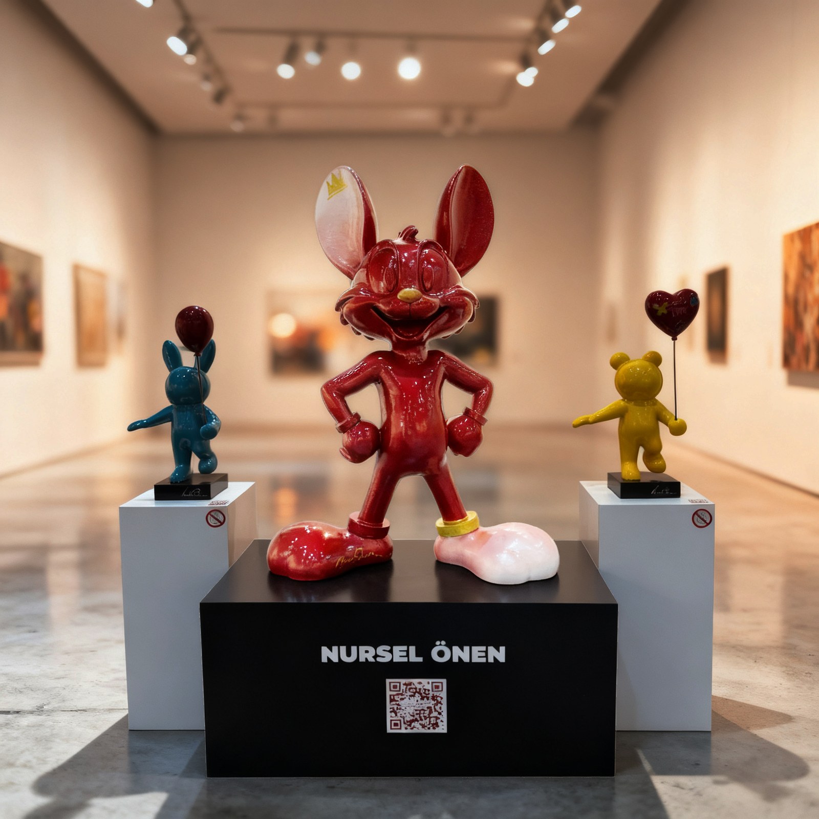 Mr Roo NÖ-MR-18, Pop-Art-Skulptur von Nursel Önen
