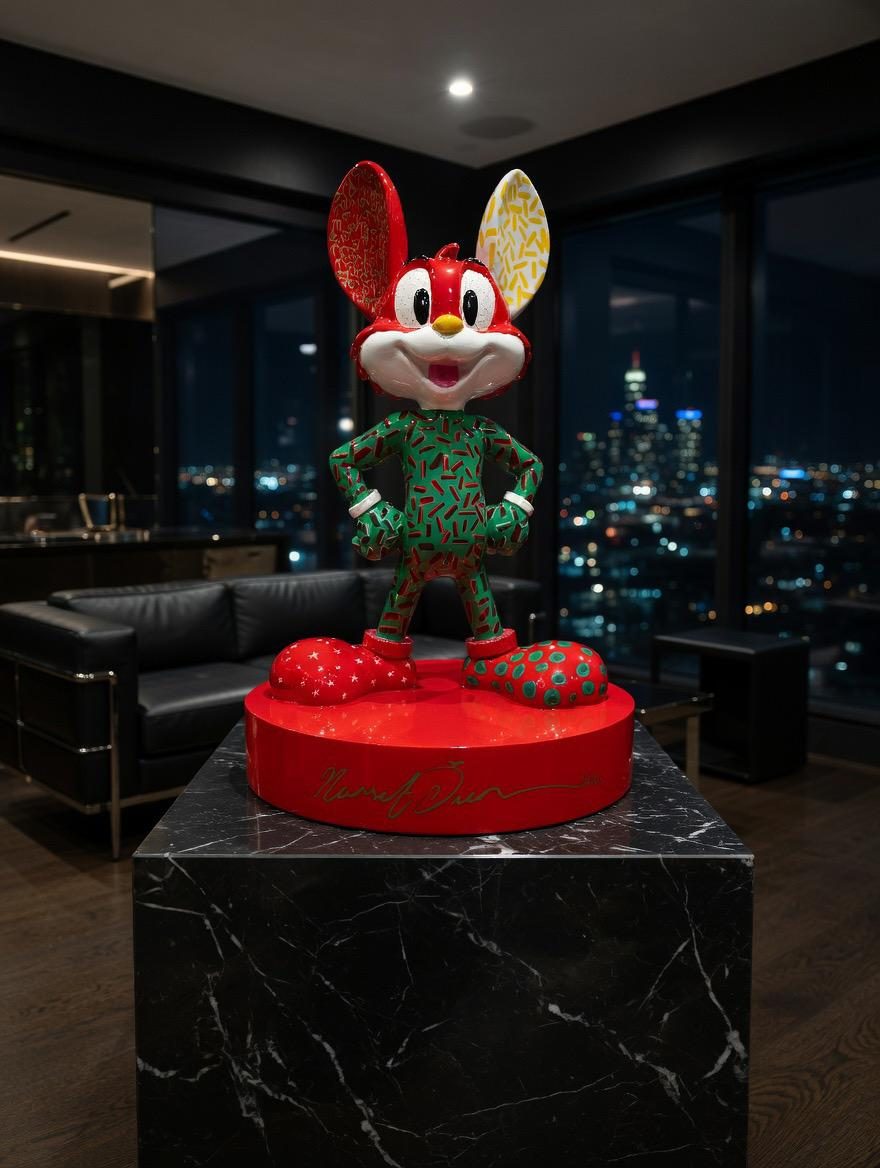 Mr Roo NÖ-MR-21, Pop-Art-Skulptur von Nursel Önen